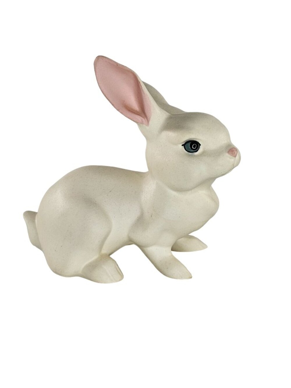Hagen Renaker DW Molly Rabbit Bunny Blue Eyes White Figurine Matte